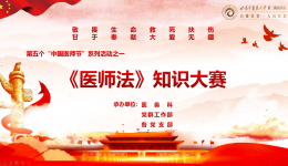 白银市第一人民医院举行第五个医师节——《中华人民共和国医师法》知识竞赛